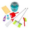 Fun Express Plastic Cleaning Cart Set - Children's Play Cleaning Cart for Kids, Educational Pretend Play for Children, Kids Plastic Cleaning Sets for Kids with Accessories view 3