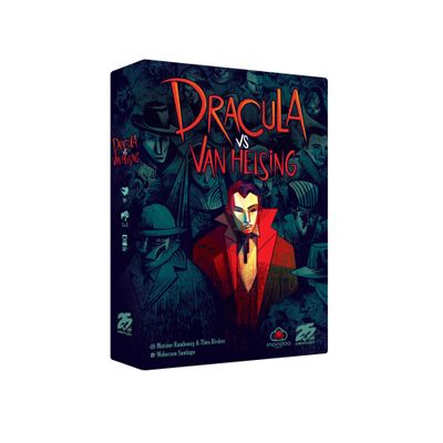 25th Century Games Dracula vs Van Helsing Intense 2-Player Strategy Duel Card and Board Game, Gothic Horror Theme, for Ages 10+ and 2 Players