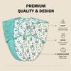 Cute Castle 3-Pack Baby Swaddle Sleep Sacks - Newborn Swaddle Sack - Ergonomic Baby Swaddles Blanket Warp for Boys and Girls - Baby Essentials (0-6 Months - Green) view 2