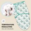 Cute Castle 3-Pack Baby Swaddle Sleep Sacks - Newborn Swaddle Sack - Ergonomic Baby Swaddles Blanket Warp for Boys and Girls - Baby Essentials (0-6 Months - Green) view 3