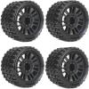 Powerhobby 1/8 MT 4.0 Belted Mounted Tires w Removable Hex Wheels (4) FITS : Traxxas Sledge/E-Revo/Arrma Kraton/Outcast/Talion/Notrouious (Prophet) view 1