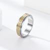 Blowin Golden Anxiety Ring for Women Stainless Steel Band Fidget Ring Sun Moon Star Spinner Ring Stress Anxiety Relief Rings (9) view 2