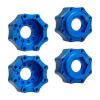 4X Wheel Hubs Upgrades Part Splined Wheel Hubs Hex Wheel Hex Hubs Adapter for 1/7 RC Car Vehicle Hobby DIY Accessories(Normal Blue) view 1
