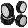 12mm Hex Plastic Wheel Rims & OD 88mm/3.46" Rubber Tire Front Rear Tyre & OD 88mm/3.46" Front and Rear Rubber Tire Tyre & Plastic Wheel Rims 12mm Hex Hub view 4