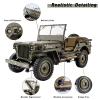 FCX RocHobby 1/12 1941 MB Scaler RC Jeep, 4x4 Hobby Grade RTR RC Car Mini RC Rock Crawler Military, RC Truck with 180 Brushed Motor, LED Lights for Adults view 3