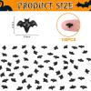 100PCS Halloween Miniature Bats Dollhouse Mini Bats for Crafts Cute Halloween Decor Tiny Bat Decor for Fairy Garden Dollhouse Micro Landscaping Decoration view 3