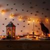 100PCS Halloween Miniature Bats Dollhouse Mini Bats for Crafts Cute Halloween Decor Tiny Bat Decor for Fairy Garden Dollhouse Micro Landscaping Decoration view 4