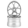 DS Racing 2PCS 1/10 RC Feathery Light Split Spoke Drift Wheels Rims, New Version 8mm Offset, 7gram, Compatible w/Yokomo YD MD RD, MST RMX, Reve D RDX, Redcat RDS, HPI, Tamiya TT (Chrome) view 3