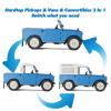 FCX FMS 1/12 Land Rover Series II RC Car,RC Crawler Pickups & Vans & Convertibles 3 in 1 with 2 Speed Switch,4-Wheel Drive,LED Lights,RC Model for Adults (Blue) view 4