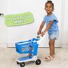Let's Go Shopping Pretend Scan & Sort Shopping Cart, Sturdy Plastic, Includes Pretend Food, Blue Shopping Cart for Kids Age 2+ view 4
