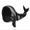 FlexiMech Big Whale Fully Articulated Ocean Mammal 3d Printed 6.5" Long Fidget Toy (Black Chrome) view 2