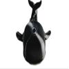 FlexiMech Big Whale Fully Articulated Ocean Mammal 3d Printed 6.5" Long Fidget Toy (Black Chrome) view 3