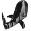 FlexiMech Big Whale Fully Articulated Ocean Mammal 3d Printed 6.5" Long Fidget Toy (Black Chrome) view 4