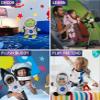 DolliBu Astronaut Dress Up Set for Teddy Bear Plush - Astronaut Clothes for Stuffed Animals with Jacket, Helmet, and Pants, Create NASA Space Toys for Kids - Small view 3
