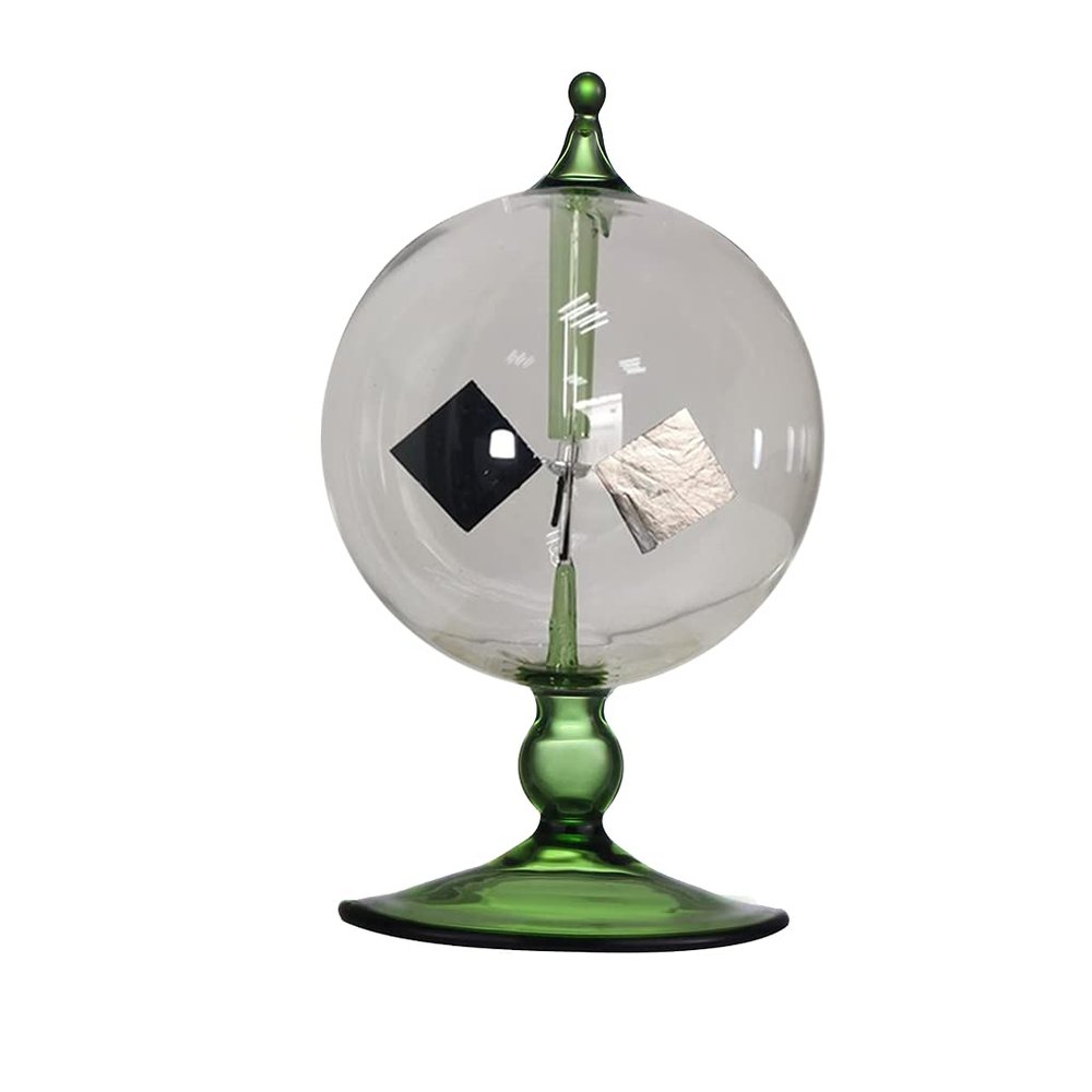 hokojix Green Solar Power Radiometer Crookes Solar Energy Vanes Windmill Present Home Desk Decoration