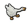 Cartoon Cute Little White Goose PVC Soft Glue Morale Badge Children Backpack Decoration Patch (YEET goose) view 1