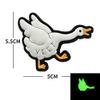 Cartoon Cute Little White Goose PVC Soft Glue Morale Badge Children Backpack Decoration Patch (YEET goose) view 3