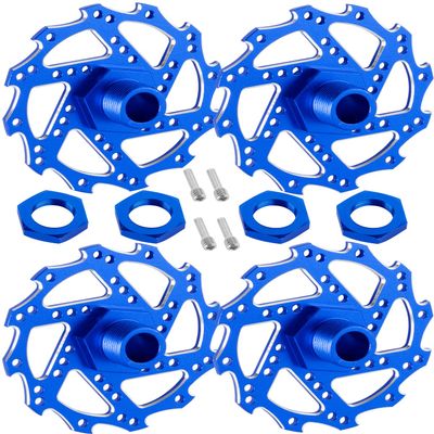 RcarmubWow RC Brake Disc w/Hex Upgrades Part for 1/7 Infraction/Felony 6S BLX,Limitless,1/8 Typhon 6S BLX,Alloy Aluminium Brake Disc & Hex Hops Up,Navy Blue