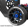 RcarmubWow RC Brake Disc w/Hex Upgrades Part for 1/7 Infraction/Felony 6S BLX,Limitless,1/8 Typhon 6S BLX,Alloy Aluminium Brake Disc & Hex Hops Up,Navy Blue view 4