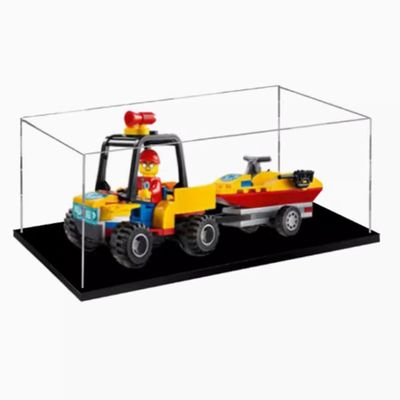 Acrylic Clear Display Box for lego60286 Rescue vehicle Block Models, Assembled Dustproof Display Box, Model Storage Dustproof Box (Display Box Only) (3mm)