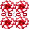 RcarmubWow RC Brake Disc w/ Hex Upgrades Part for 1/7 Infraction/Felony 6S BLX,Limitless,1/8 Typhon 6S BLX,Alloy Aluminium Brake Disc & Hex Hops Up,Red view 1