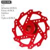 RcarmubWow RC Brake Disc w/ Hex Upgrades Part for 1/7 Infraction/Felony 6S BLX,Limitless,1/8 Typhon 6S BLX,Alloy Aluminium Brake Disc & Hex Hops Up,Red view 2