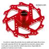 RcarmubWow RC Brake Disc w/ Hex Upgrades Part for 1/7 Infraction/Felony 6S BLX,Limitless,1/8 Typhon 6S BLX,Alloy Aluminium Brake Disc & Hex Hops Up,Red view 3