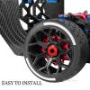 RcarmubWow RC Brake Disc w/ Hex Upgrades Part for 1/7 Infraction/Felony 6S BLX,Limitless,1/8 Typhon 6S BLX,Alloy Aluminium Brake Disc & Hex Hops Up,Red view 4