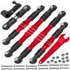 RcarmubWow RC 7075 Turnbuckles Links w/ 25T Servo Arm Upgrades Part for 1/7 Infraction 6S BLX,Felony 6S BLX,Limitless,1/8 Typhon 6S BLX,Alloy Linkage Steering Tie Rod & Servo Arm,Red