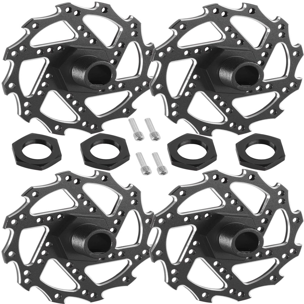 RcarmubWow RC Brake Disc w/Hex Upgrades Part for 1/7 Infraction/Felony 6S BLX,Limitless,1/8 Typhon 6S BLX,Alloy Aluminium Brake Disc & Hex Hops Up,Black