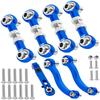 RcarmubWow RC Metal Turnbuckles Camber Links Upgrades Part for 1/18 LaTrax Teton,LaTrax Desert Prerunner,Alloy Aluminium Toe Links w/Rod Ends Steering Linkage Set,Navy Blue