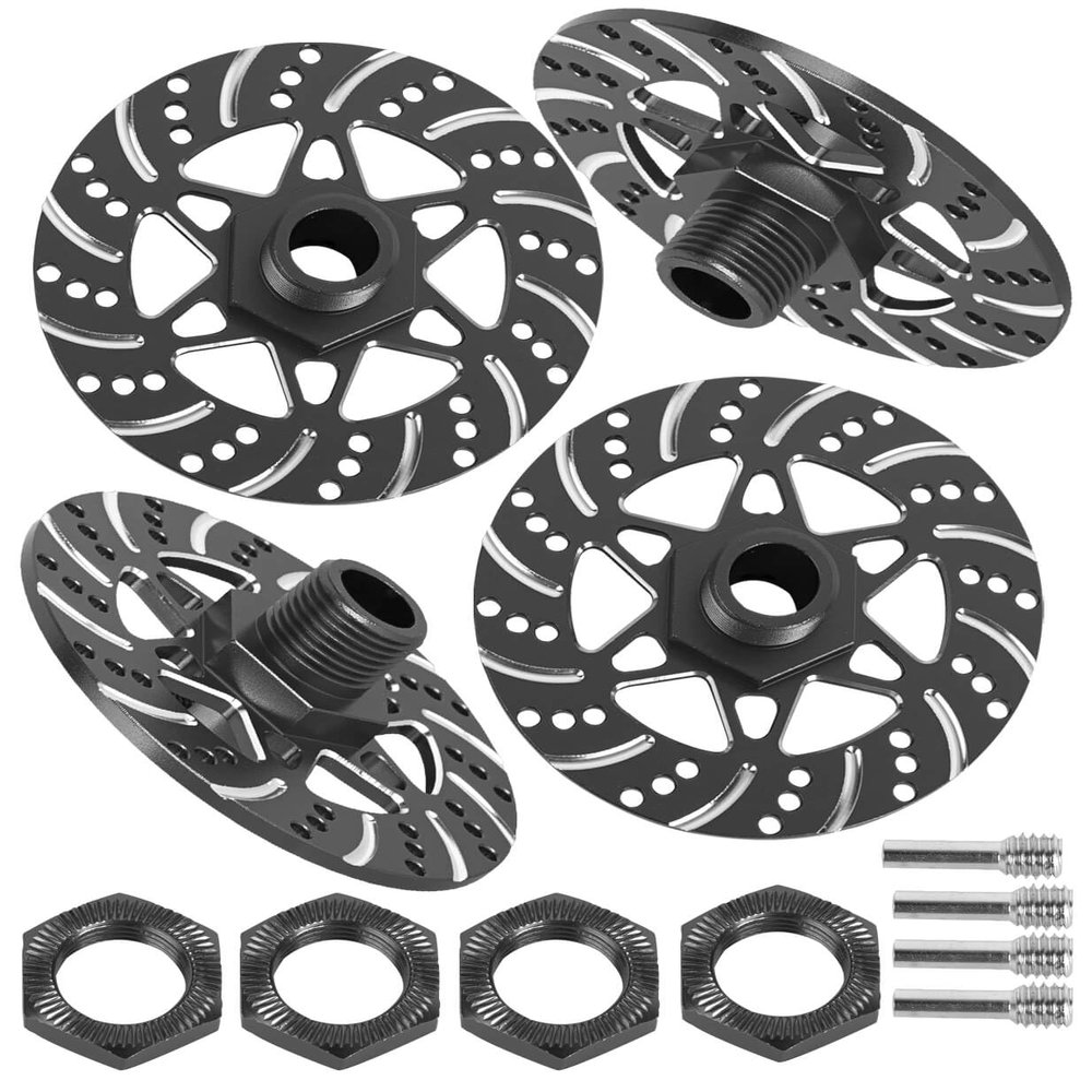 hopsupRC RC Aluminum Brake Disk Upgrades Part for 1/7 Infraction 6S BLX,Limitless 6S BLX,Felony 6S BLX,1/8 Typhon 6S.Black.
