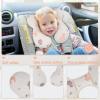 vocheer Baby Neck Pillow(Upgraded), Cotton, Baby Support Pillow, Car Seat Pillows for Newborn, Carseat Head and Body Support, Infant Travel Pillows for Prams, Pushchair, Stroller, Bouncer, Deer view 2