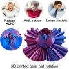 2 Packs DIY Gear Ball, 3D Printed Spin Ball or Cube Fidget Toy, Gear Sphere Desk Toy for Stress and Anxiety Relief, Perfect Christmas Birthday Gift for Kids and Adults (P&G) view 4