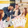 BSIKAIK 24 Players Birthday Bingo Cards Pizza Party Favors Fun Family Pizza Games Bingo Accessories Multiplayer Games for Holiday Birthday Family Party Activities - DH381 view 4
