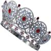 ToysCentral Basics Miss Universe Diamond Nexus Crown The Peace Crown Cubic Zirconia, rub color, pageant, Adjustable, Red and Silver view 2
