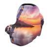 Kigai Baby Car Seat Cover Sunset Lighthouse Breastfeeding Covers Stretchy Breathable Multi-Use Cover Carseat Canopy for Girls and Boys view 1