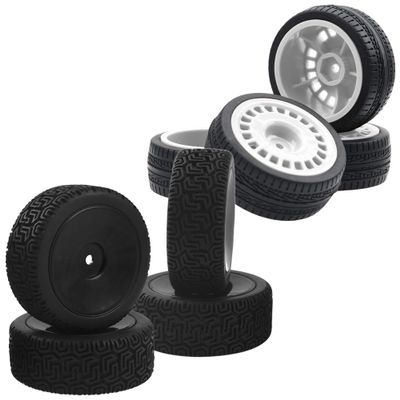 12mm Hex Hub Wheel Rims & Rubber Tires & Outer Diameter 70mm Rubber Tires & Nylon 12mm Hex Hub Wheel Rims