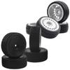 12mm Hex Hub Wheel Rims & Rubber Tires & Outer Diameter 70mm Rubber Tires & Nylon 12mm Hex Hub Wheel Rims view 1