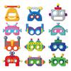 BHNACIER 12 PCS Robot Paper Masks Robot Party Supplies Robots Party Favors Robots Eyemask Robot Birthday Partys Cosplay Masks Bots Birthdays Cosplay Costumes for Cartoon Party Favors view 1