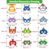 BHNACIER 12 PCS Robot Paper Masks Robot Party Supplies Robots Party Favors Robots Eyemask Robot Birthday Partys Cosplay Masks Bots Birthdays Cosplay Costumes for Cartoon Party Favors view 2