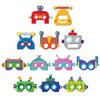 BHNACIER 12 PCS Robot Paper Masks Robot Party Supplies Robots Party Favors Robots Eyemask Robot Birthday Partys Cosplay Masks Bots Birthdays Cosplay Costumes for Cartoon Party Favors view 4