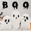 3 Pcs Ghost Halloween Pillows Room DecorationCute Ghost-1 Throw Pillow Decorative Spooky Home Decoration Halloween Bedroom Sofa Couch Supplies view 3