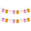 2pcs Halloween Hanging Ghost Banners, Glitter Ghost Cardstock Halloween Party Decorations for Indoor Outdoor Haunted Houses Wall Fireplace Doorways Decor view 1