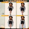 Funnysoft Womens Halloween Spider Web Cape Costume Black Lace Poncho Vampire Witch Hooded Cloak for Halloween(44.5 Inches) view 3