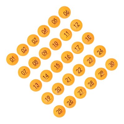 PRETYZOOM 30pcs Raffle Balls Lottery Game Balls for Party Games Drawings and Events Lightweight and Easy to Carry