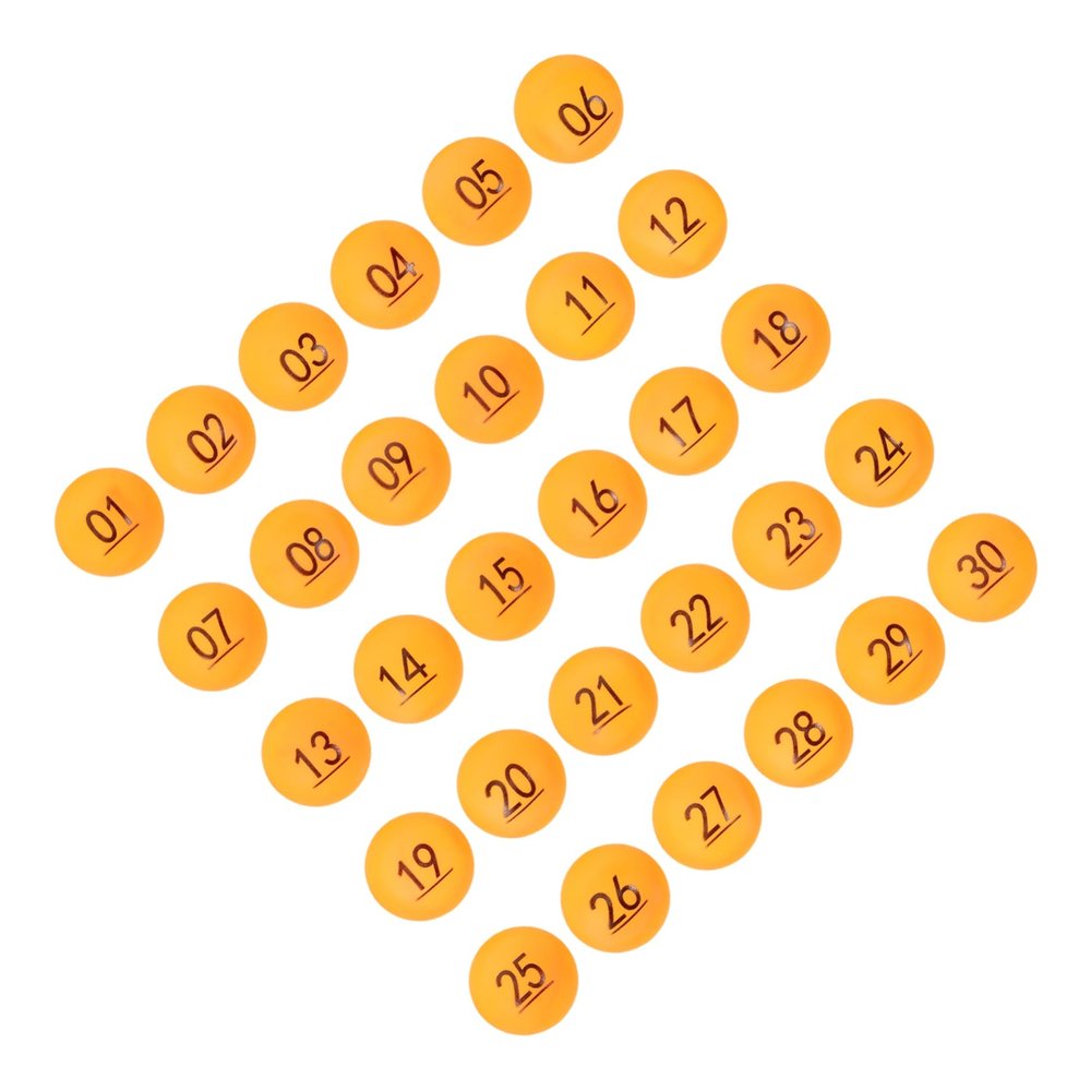 PRETYZOOM 30pcs Raffle Balls Lottery Game Balls for Party Games Drawings and Events Lightweight and Easy to Carry