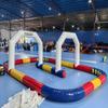 Commercial PVC Inflatable Go Kart Race Tracks Inflatable Didi Car Race Track Sport Game Air Racing Bumper Car Happy Hopper Circuit for Birthday Party and Event (20x13x6.5 Ft) view 2