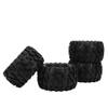 Grcfumo 4Pcs RC Tier, Nylon RC Wheel, Rubber Buggy Tires for 1/10 On Road Racing Cars Crawler Replacement Parts view 1