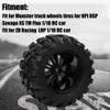 Grcfumo 4Pcs RC Tier, Nylon RC Wheel, Rubber Buggy Tires for 1/10 On Road Racing Cars Crawler Replacement Parts view 2